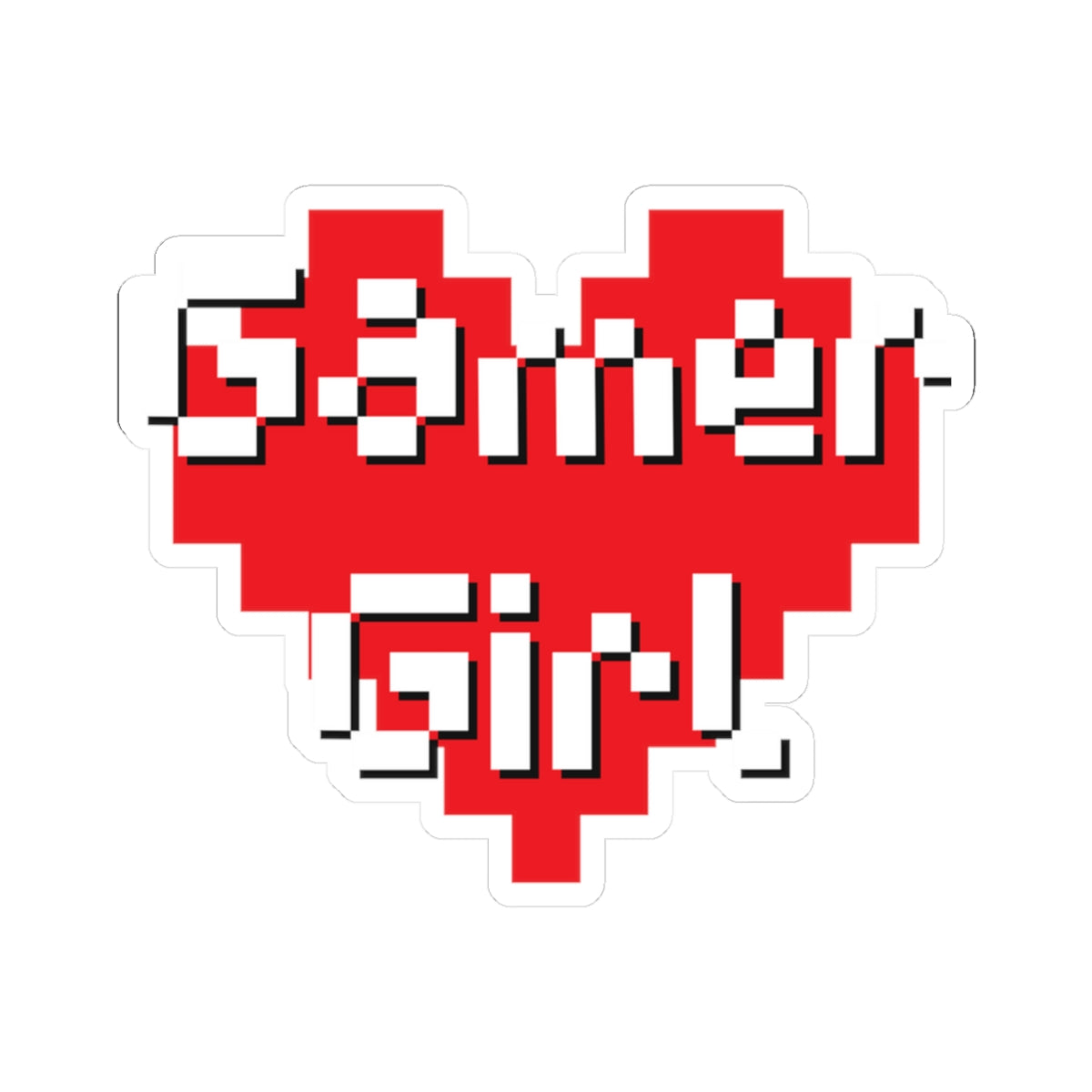 Gamer Girl Kiss-Cut Stickers