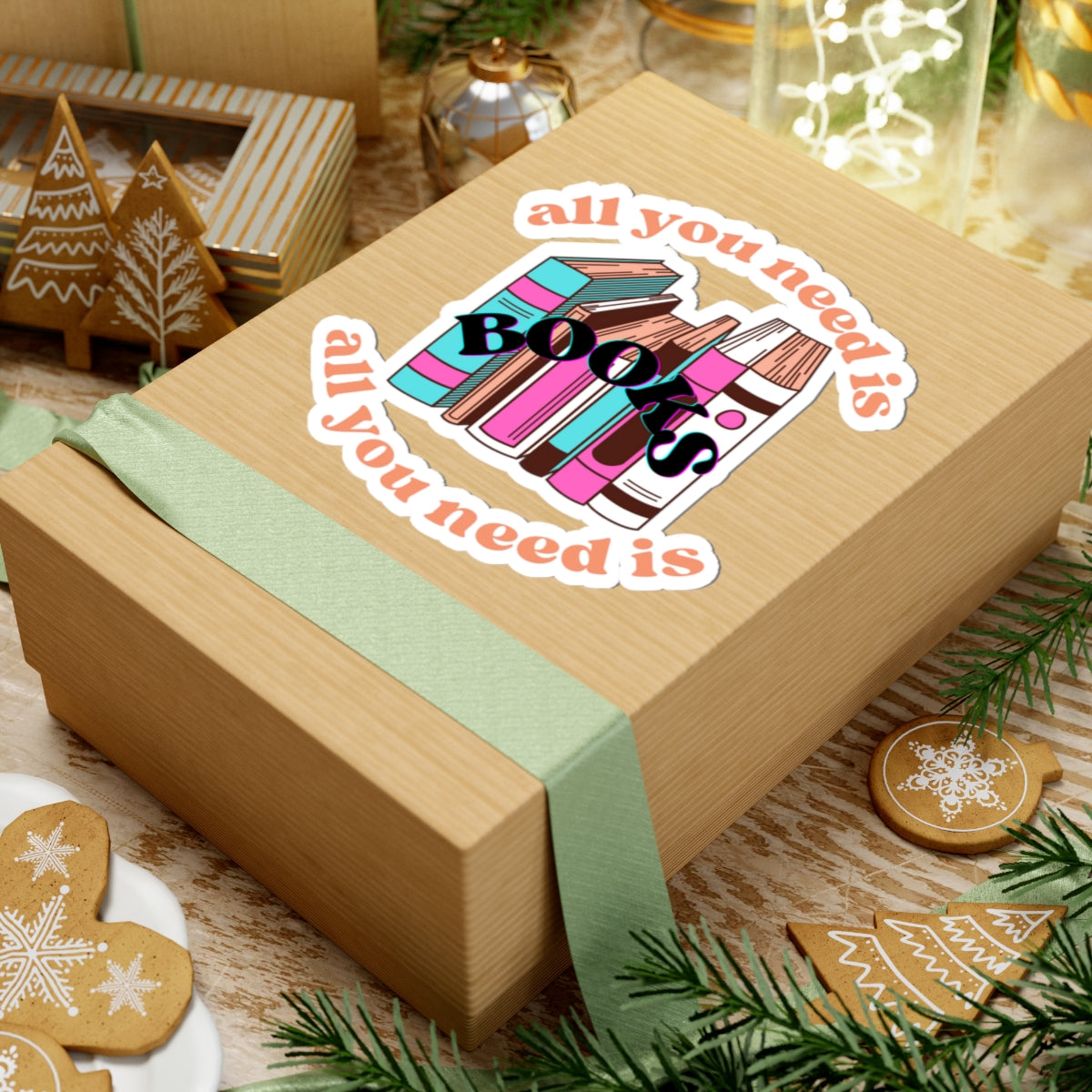All You Need is Books Kiss-Cut Stickers