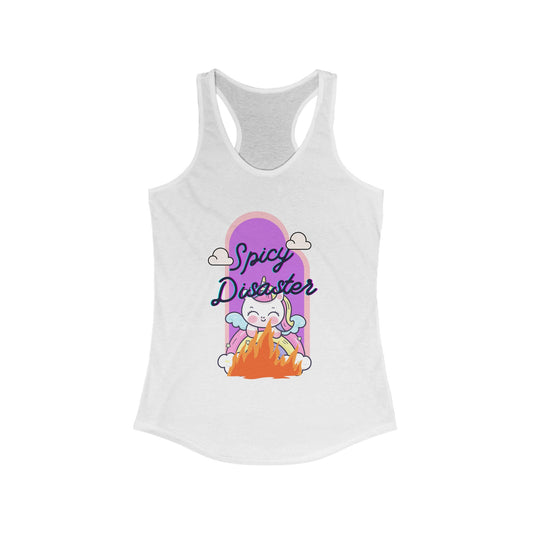 Spicy Disaster Unicorn Racerback Tank